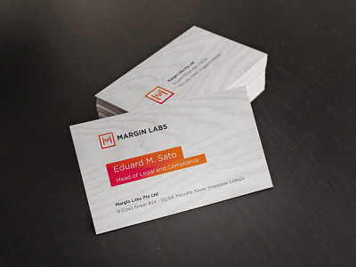 Margin Labs Visit Cards branding design identity identity design illustrator logo vector visit card
