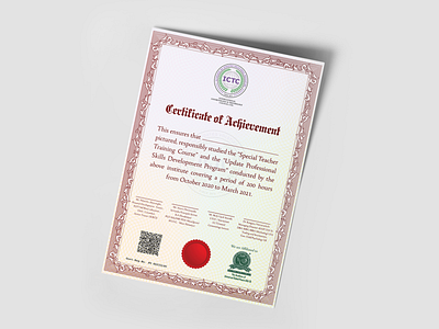 Classic certificate design