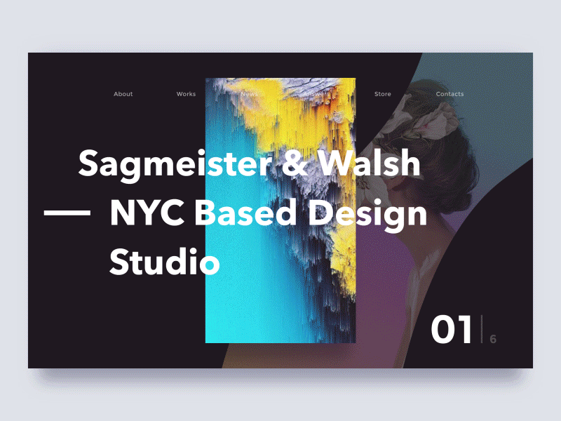Sagmeister & Walsh - Motion & Visual exploration about aep menu navigation portfolio scroll site studio team ui ux web