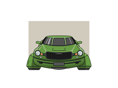 Future car illustration
