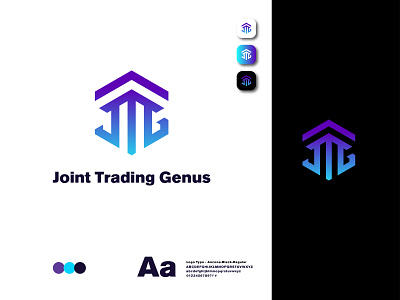 Joint Trading Genus | JTG logo | Polygonal logo | Real Estate app icon brand brand identity branding creative logo custom logo flat letter lettermark lettermark logo logo minimalist logo modern logo polygon polygonal art polygonal logo polygons real estate logo ui wordmark logo