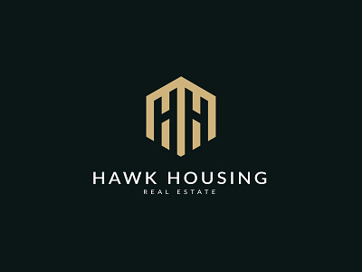 Hawk Housing logo | Real Estate Logo | Polygonal Logo