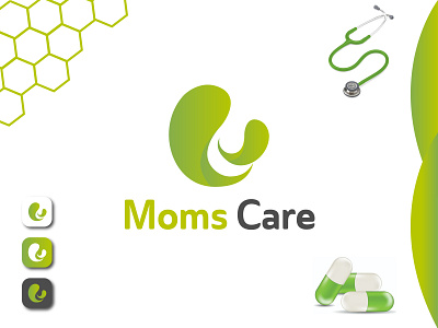 Moms Care | Modern Logo | Medical Logo | App Logo abstract logo app icon app logo business logo c logo creative logo custom logo eco logo flat icons iconic logo letter mark logo logo m logo medical logo minimalist logo modern logos pictorial logo ui ux