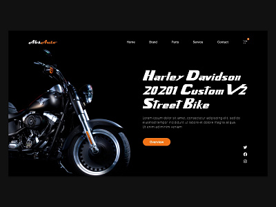 Bike Selling Website landing page design