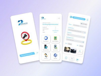 Park Check Car Location checking app design