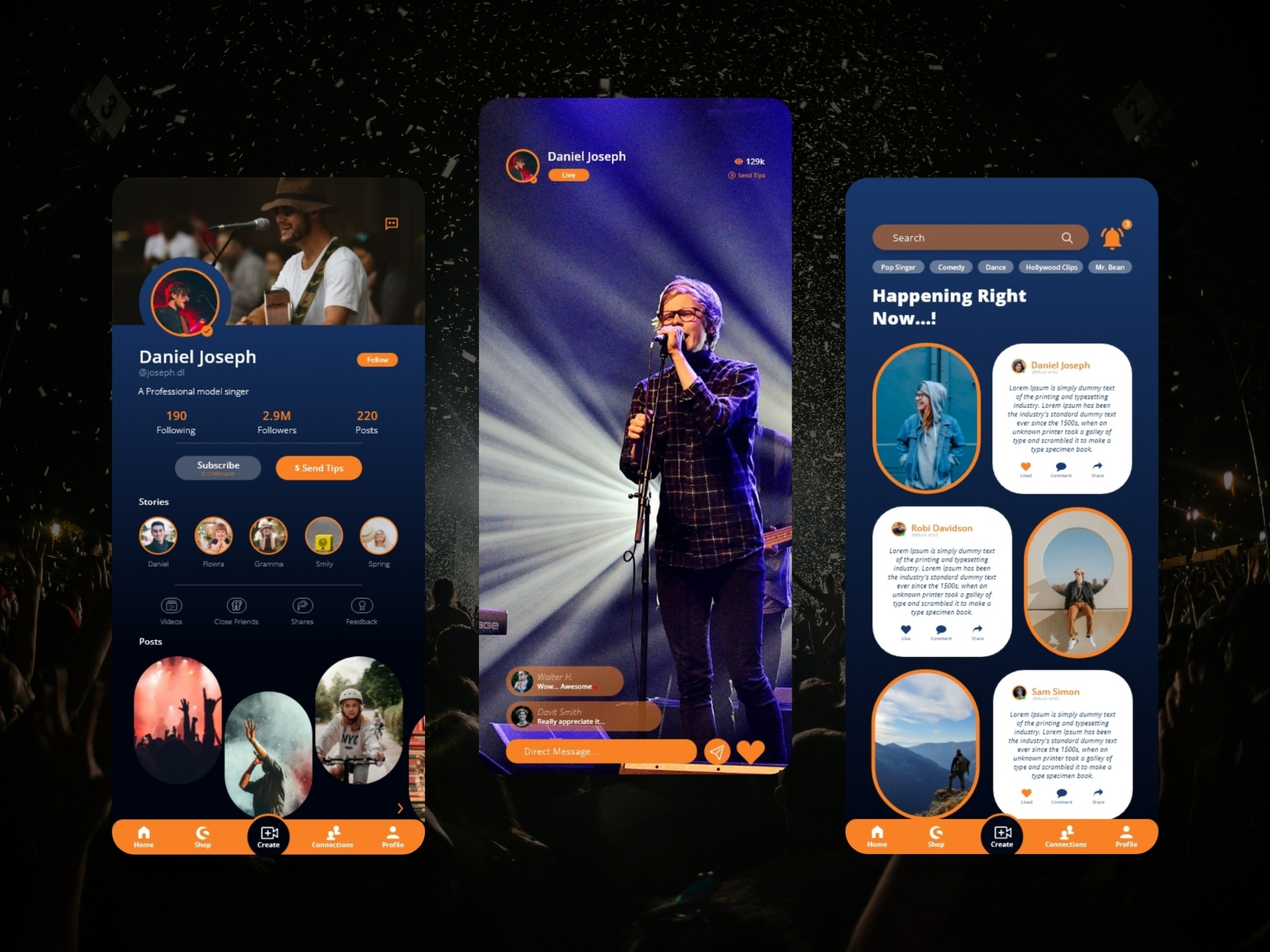 Social Media App Design by Abdul Al Noman on Dribbble