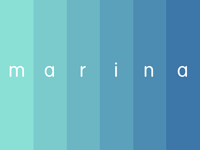Marina blues blue color green palette swatch turquoise