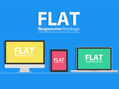 Flat Mockups apple devices flat design flat mockups mock up product mockups responsive technology mockups