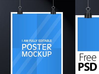 Poster Mock Up Design Free Psd