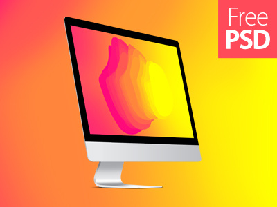 iMac Desktop Free Psd Mockup apple imac free free psd freebie imac imac free psd mockup psd