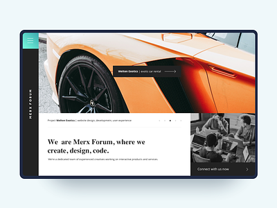 Merx Forum - Website Design agency app black contact us debuts design development flat interaction lambo lamborghini our works simple super team ui ux web website work