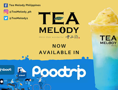 Poodtrip Design beverage branding design drink milktea socialmediaads socialmediamarketing socialmediatemplate template templates