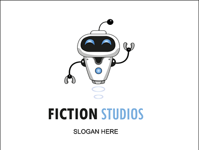 FICTION STUDIOS animado black blu robot tecnology