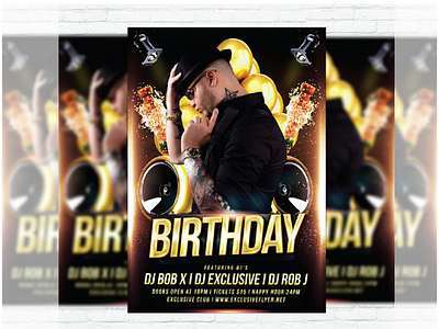 Birthday party's flyer