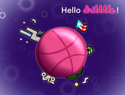 Hello Dribbble! art design graphic design hellodribbble icon illustration illustrator logo minimal web website