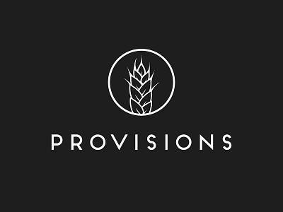 Provisions (Dark) branding design logo logo animation logo design