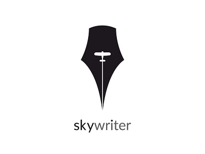 Skywriter branding design logo logo animation logo design