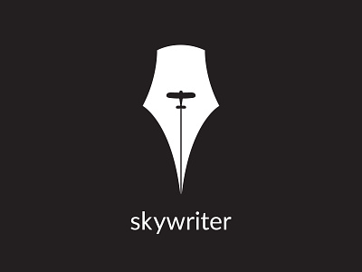 Skywriter (Dark) branding design logo logo animation logo design