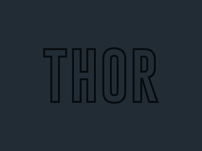 THOR (Dark) branding design logo logo animation logo design
