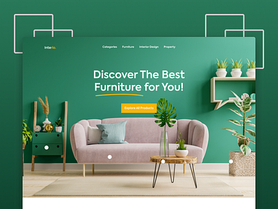 Furniture Store Web Design app branding clean design illustration landing page logo minimalist typography ui ui trends ux vector web