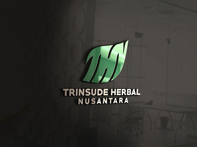 Trinsude Herbal Nusantara branding design flat herbal herbal products logo minimal trinsude vector