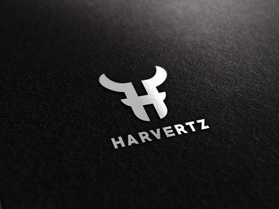 Harvertz branding bufallo clothing clothing brand design flat logo minimal vector