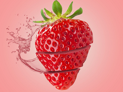 strawberry advertising poster design