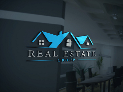 Real Estate Logo 3d branding graphic design logo