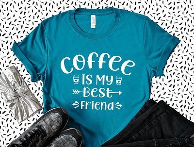 Coffee is my best friend t shirt design t shirts