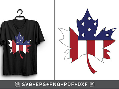 Maple Leaf American Flag Sublimation