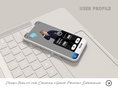 #0007. User Profile app design graphic design ui ux