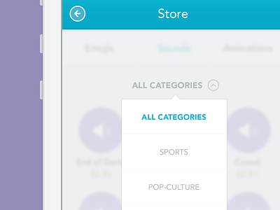 Store popover app categories chat design ios 7 ios7 iphone mobile store ui ux