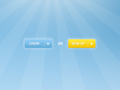 Login and Sign Up Buttons