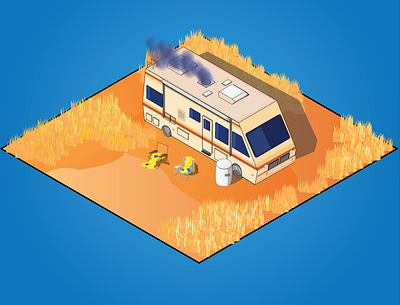 Breakin Bad RV design illustration