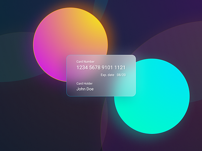 Card blur background blurred design figma gradient ui ui ux webdesign