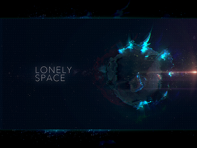Lonely Space 3d background cinema4d design illustration space ui webdesign