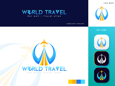 Modern Travel Logo - Travel Logo - Travel Agency Logo app logo app logo design brand brand identity branding concept creative icon design logo logo design logo designer logo ideas logos logotype modern logo modern travel logo travel agency travel app typography vector