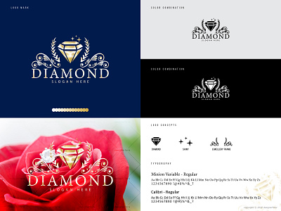 Diamond jewellery logo - Gold jewelry logo - Diamond logos abstract logo creative logo designer diamond diamond logo diamond ring feminine flat free logo free vector gold gold logo jewellery jewelry logo logo maker logo mark logo vector logotype modern logo