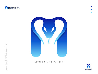 Abstract letter M logo - Modern Cobra icons - Cobra Snake logo by ...