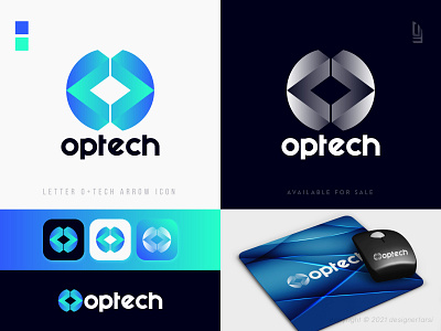 Tech Company Modern Logo Design - O letter Abstract logo abstract logo brand identity branding company logo creative logo logo mark logo trend logo trends 2021 logodesign logotype modern logo o logo office logo tech tech company tech design tech explainer tech logo technology typography