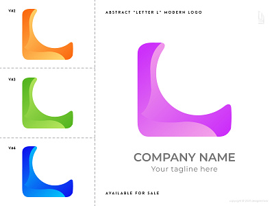 L Logo - L Modern Letter Logo Concept abstract logo app app logo design brand creative logo design designer logo gradient gradient logo icon illustration l letter l logo logo logo trends 2021 logodesign logotype modern logo typography vector