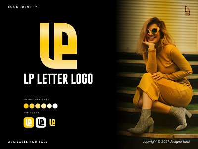 LP Logo - Letter LP Logo - Modern L+P Logo Design abstract logo app icon brand identity brand logo design branding creative logo flat logo icon l letter logo l logo logo trends 2021 lp logo minimalist logo modern logo monogram logo p letter logo p logo sketch symbol vector