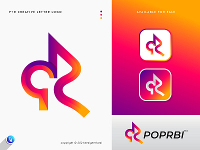 PR Logo - P+R Logo - PR Modern Logo + PR Letter Logo Vector abstract letter logo abstract logo brand identity calligraphy company logo creative logo icon logo logo trends 2021 logotype modern logo p icon p letter p logo pr logo r letter logo r logo r mark typography vector