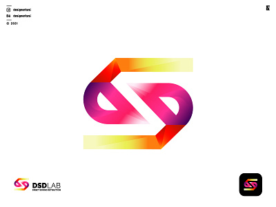 D + S + D Logo - Abstract Logo - Modern Logo - Unique Logo abstract logo branding business logo company logo creative logo d logo icon initial letter logo logo logo design logo designer logo maker logo mark logo trends 2021 logotype modern logo s logo typography unique logo vector