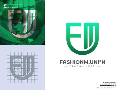 F+M+U Monogram Logo 3d abstract logo branding creative logo design f logo fmu logo graphic design icon illustration logo logo designer logo maker logotype m logo modern logo monogram logo typography u logo ui