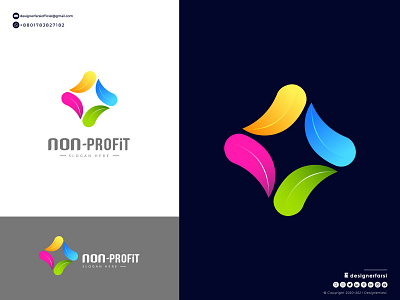 Non-Profit Logo - Abstract Non-Profit Logo - Modern Logo 3d abstract logo brand branding creative logo design graphic design icon illustration logo logo design logo designer logo maker logotype minimal minimalist logo modern logo nonprofit typography ui