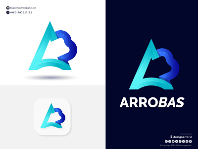 Initial AB letter logo - A+B Logo - Modern AB Logo 3d a logo ab letter logo ab logo abstract logo b logo brand branding creative logo design graphic design icon illustration initial ab logo logo logo maker logotype modern logo typography ui