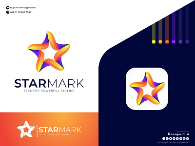 Abstract Star Mark - Colorful Star Logo - Star Icon - Star 3d abstract logo branding business logo colorful creative logo design graphic design icon illustration logo logo designer logo maker logotype modern logo star star icon star logo typography ui