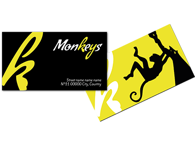 Business card - Monkeys