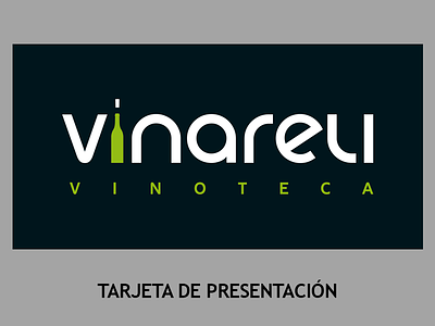 Business card - Vinareli Examples business card green personal presentación tarjeta vino vinoteca wine